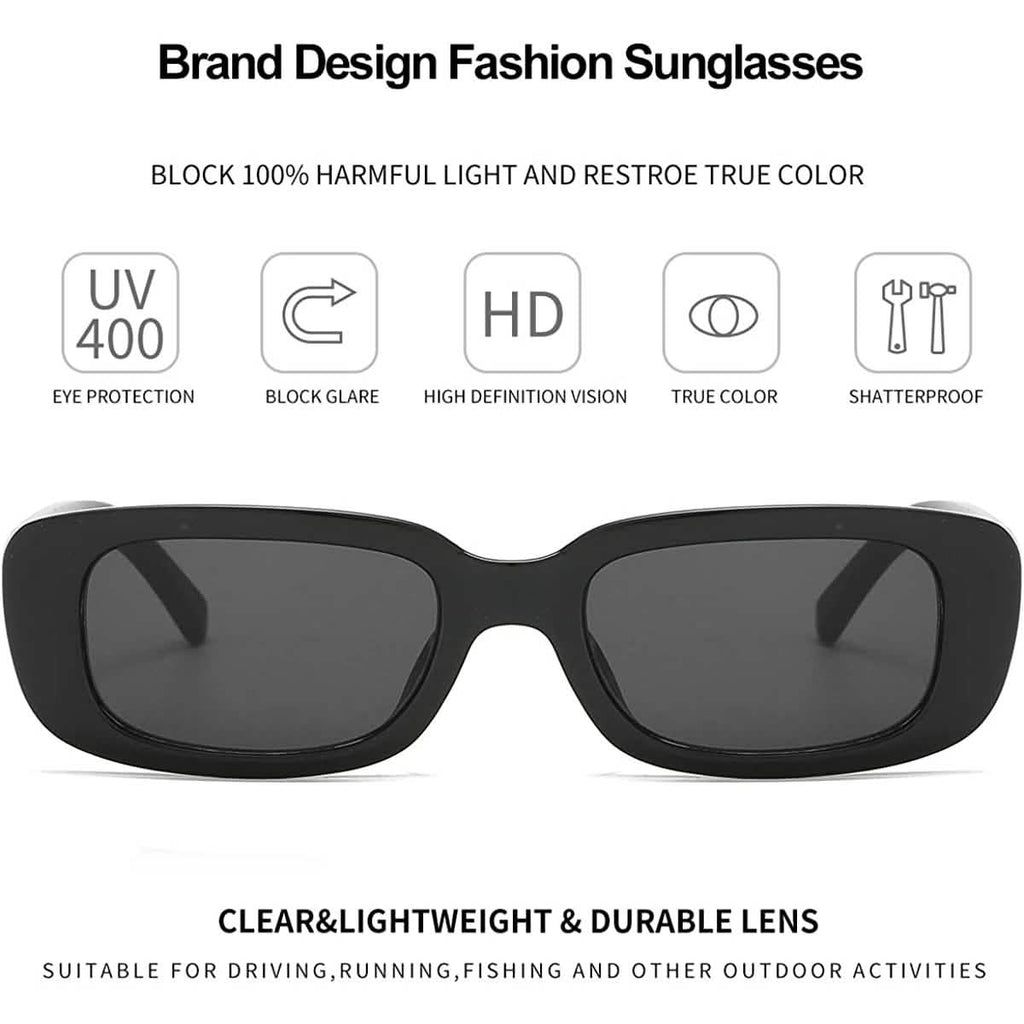 Dollger Retro Fashion Rectangular Sunglasses