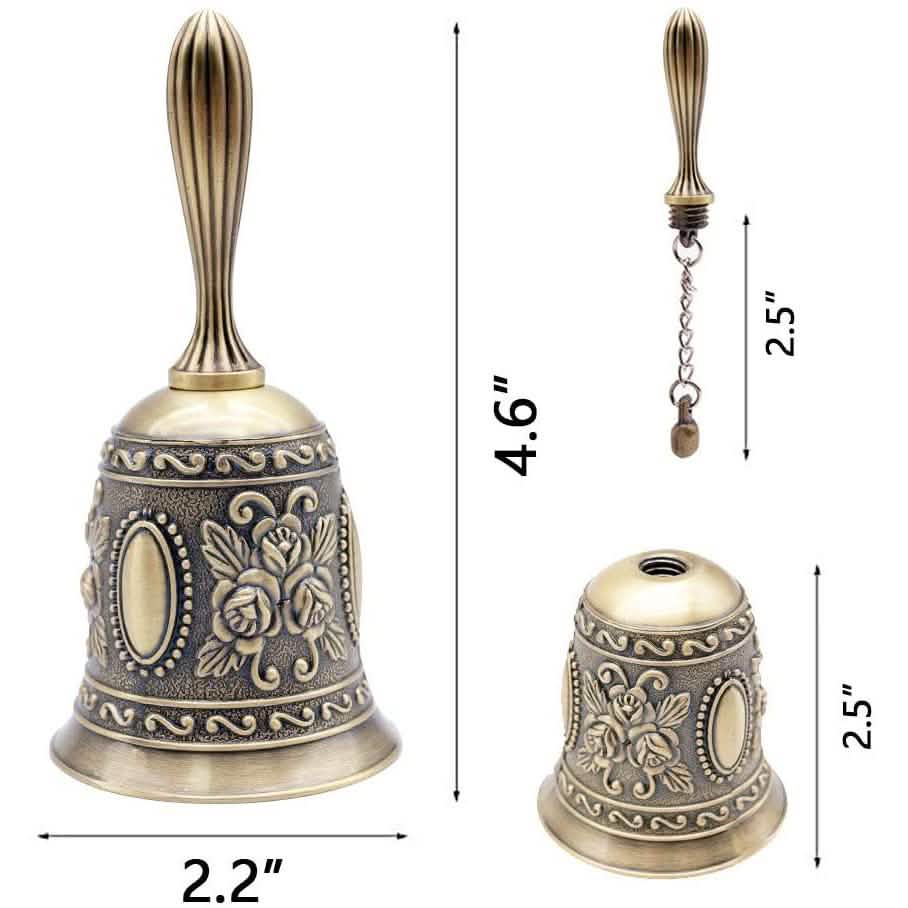 DomeStar Hand Bell Call Bell Brass Wedding Bells