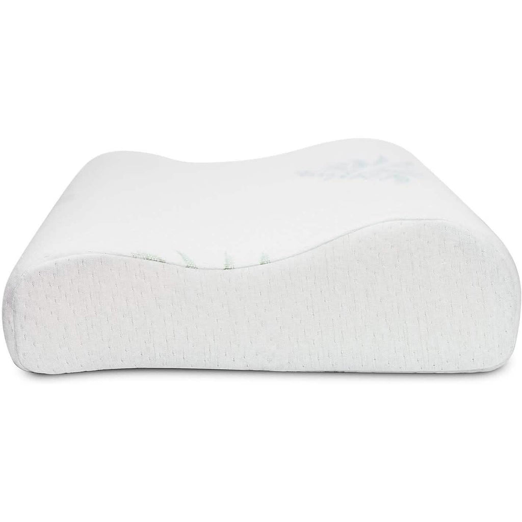 Dormire Contour Memory Foam Pillow with Removable Bamboo Soft Pillow Case