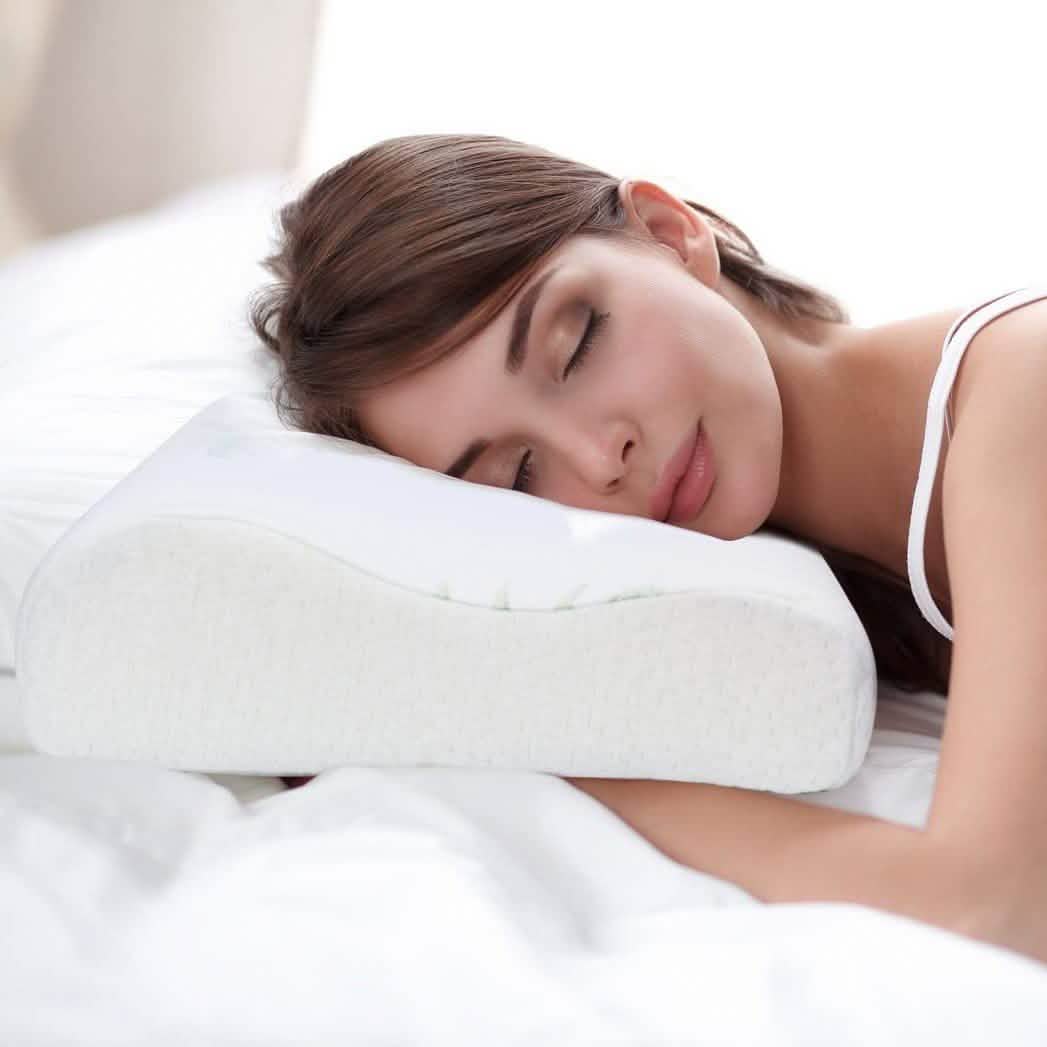 Dormire Contour Memory Foam Pillow with Removable Bamboo Soft Pillow Case