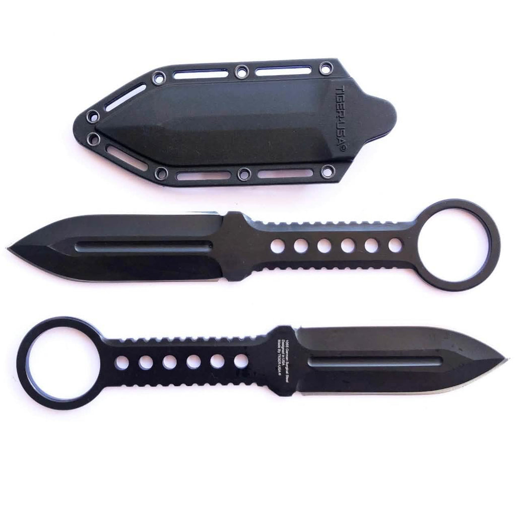 Double Edge Boot Knife Full Tang with Clip