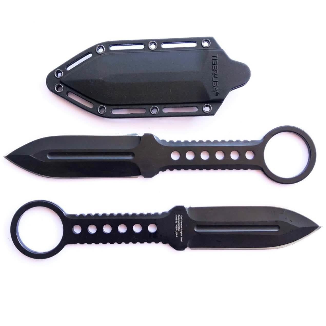 Double Edge Boot Knife Full Tang with Clip