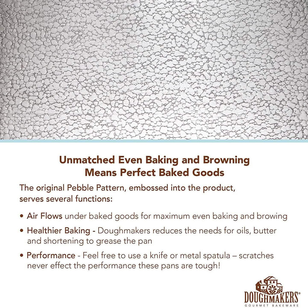 Doughmakers 9" Round Cake Commercial Grade Aluminum Bake Pan