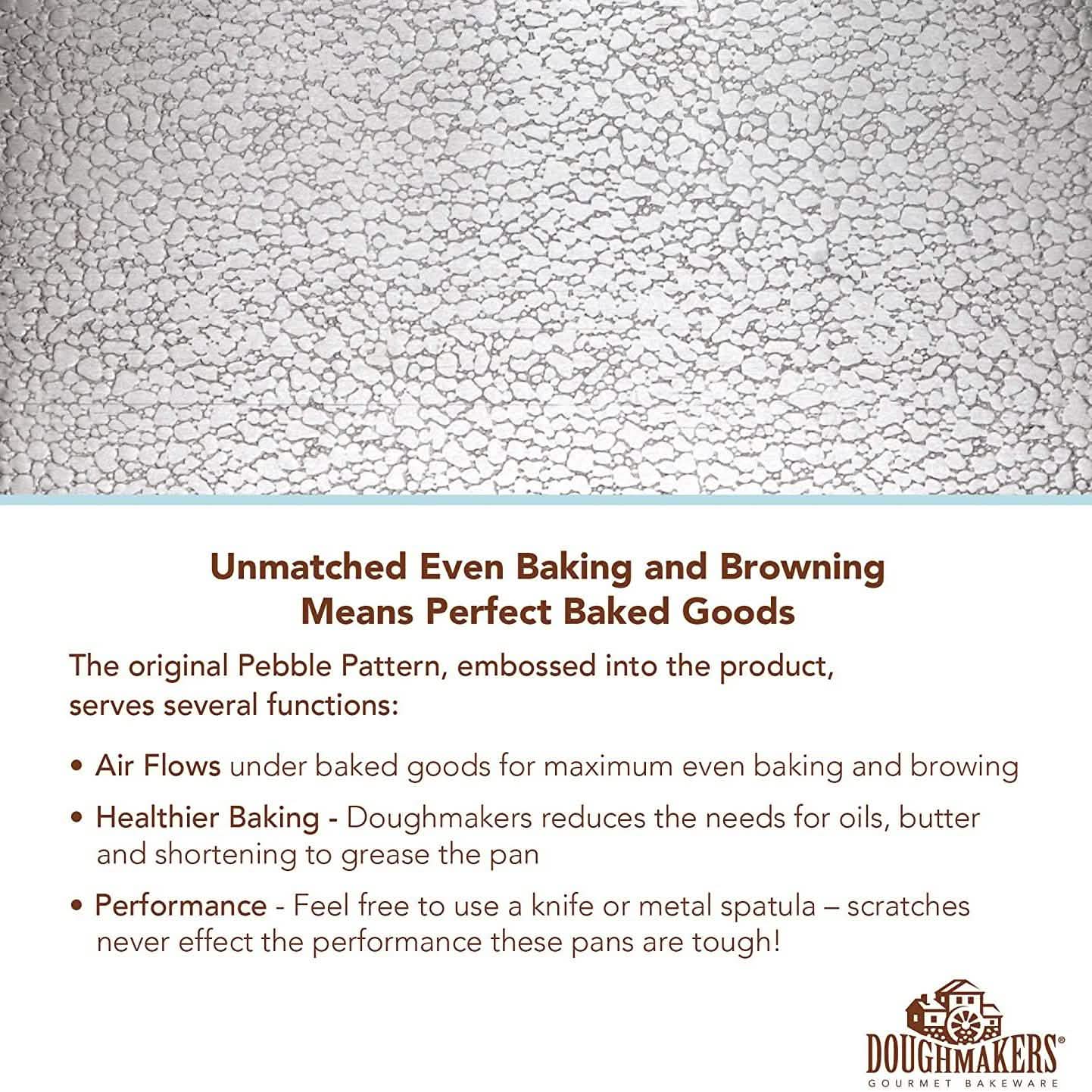 Doughmakers 9" Round Cake Commercial Grade Aluminum Bake Pan