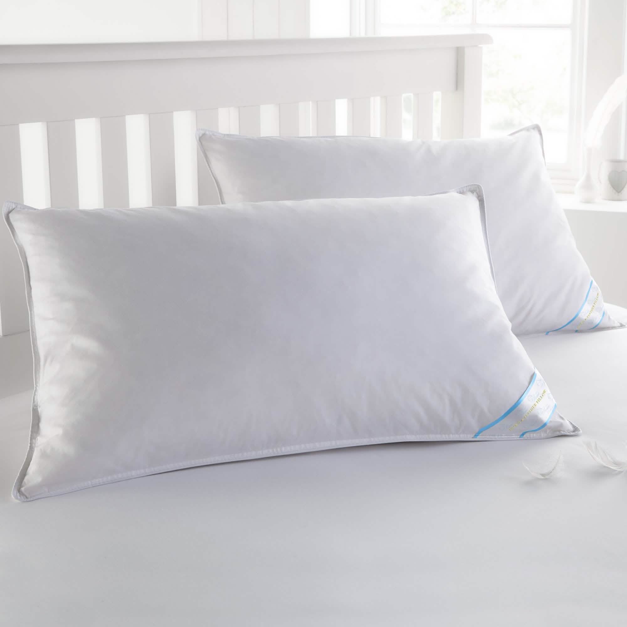 2-Pack: Beauty Sleep 100% Cotton-Covered Duck Feather Pillows
