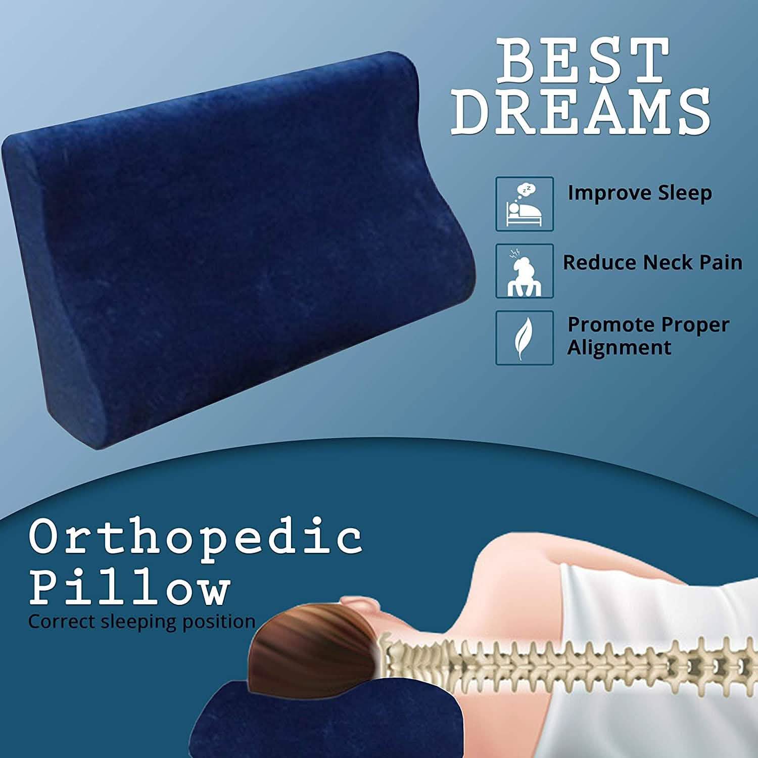 Dr. Franklyn's Contour Memory Foam Neck Pillow