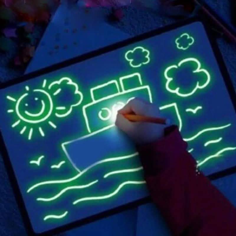 Draw With Light Kids' Learning Tablet Magic Drawing Board
