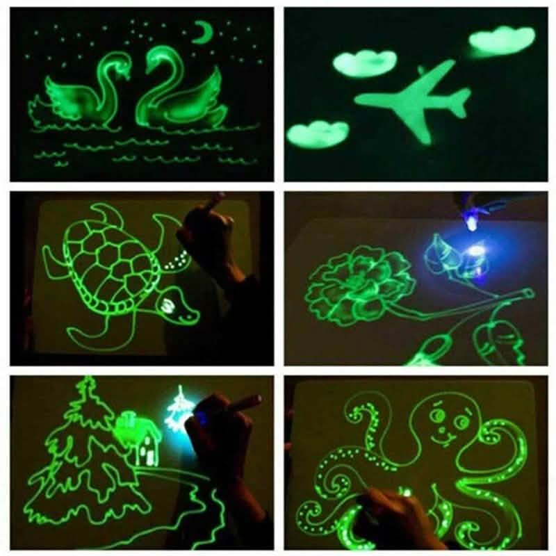 Draw With Light Kids' Learning Tablet Magic Drawing Board