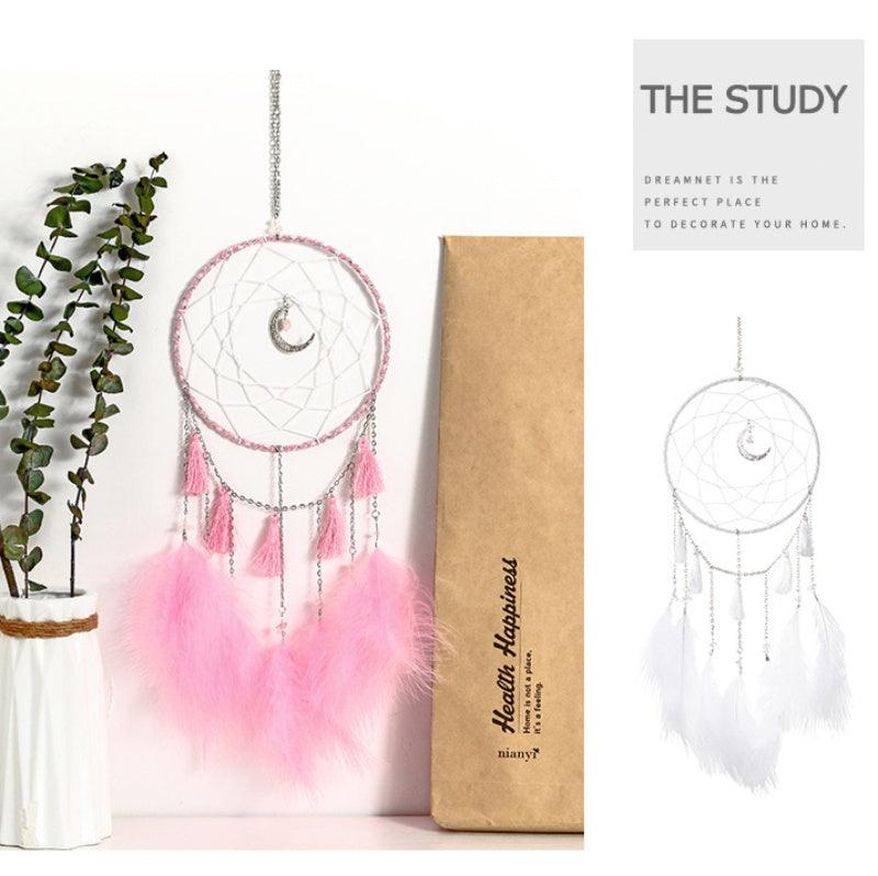 Dream Catcher Led Handmade Dream-catcher Traditional Feather Hanging Home Wall Decoration  Night Dream Catchers  Decor Ornament Wall Hanging Wind Chimes For Home Room Decoration