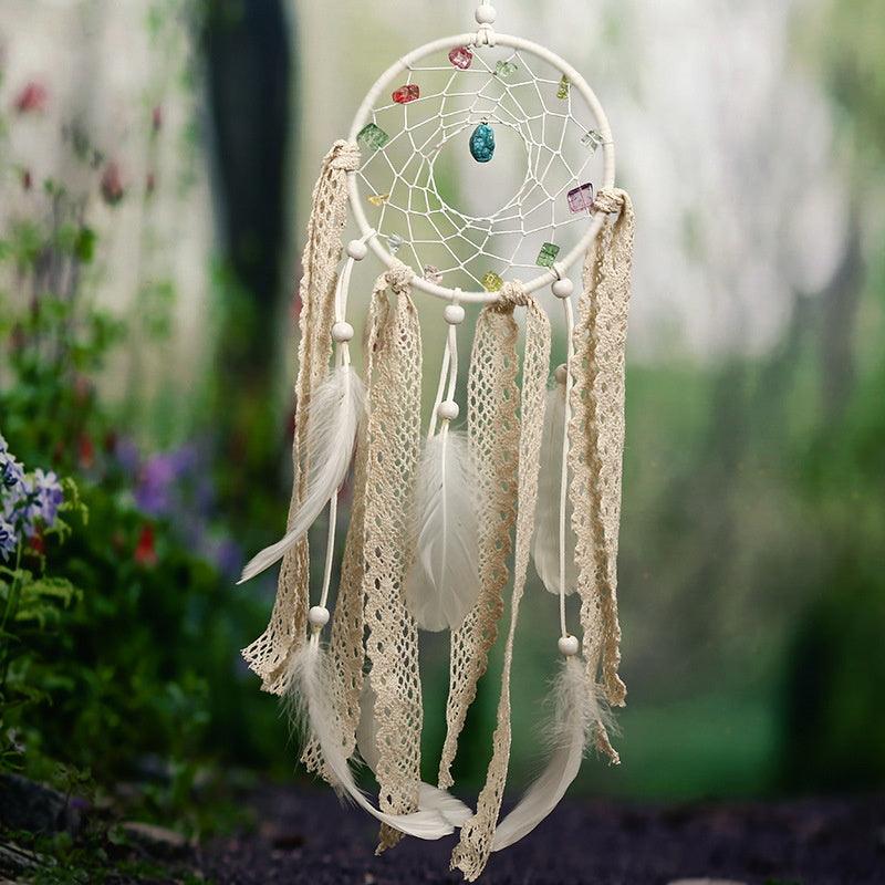 Dream Catcher Led Handmade Dream-catcher Traditional Feather Hanging Home Wall Decoration  Night Dream Catchers  Decor Ornament Wall Hanging Wind Chimes For Home Room Decoration