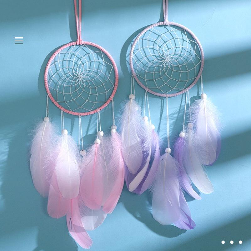 Dream Catcher Led Handmade Dream-catcher Traditional Feather Hanging Home Wall Decoration  Night Dream Catchers  Decor Ornament Wall Hanging Wind Chimes For Home Room Decoration