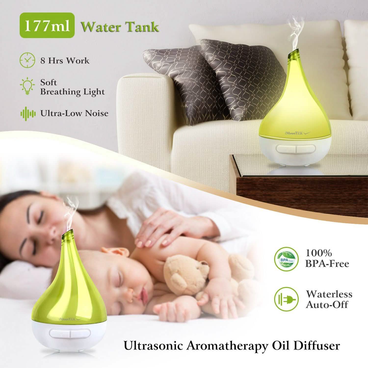 Drop-Shaped Cool Mist Humidifier