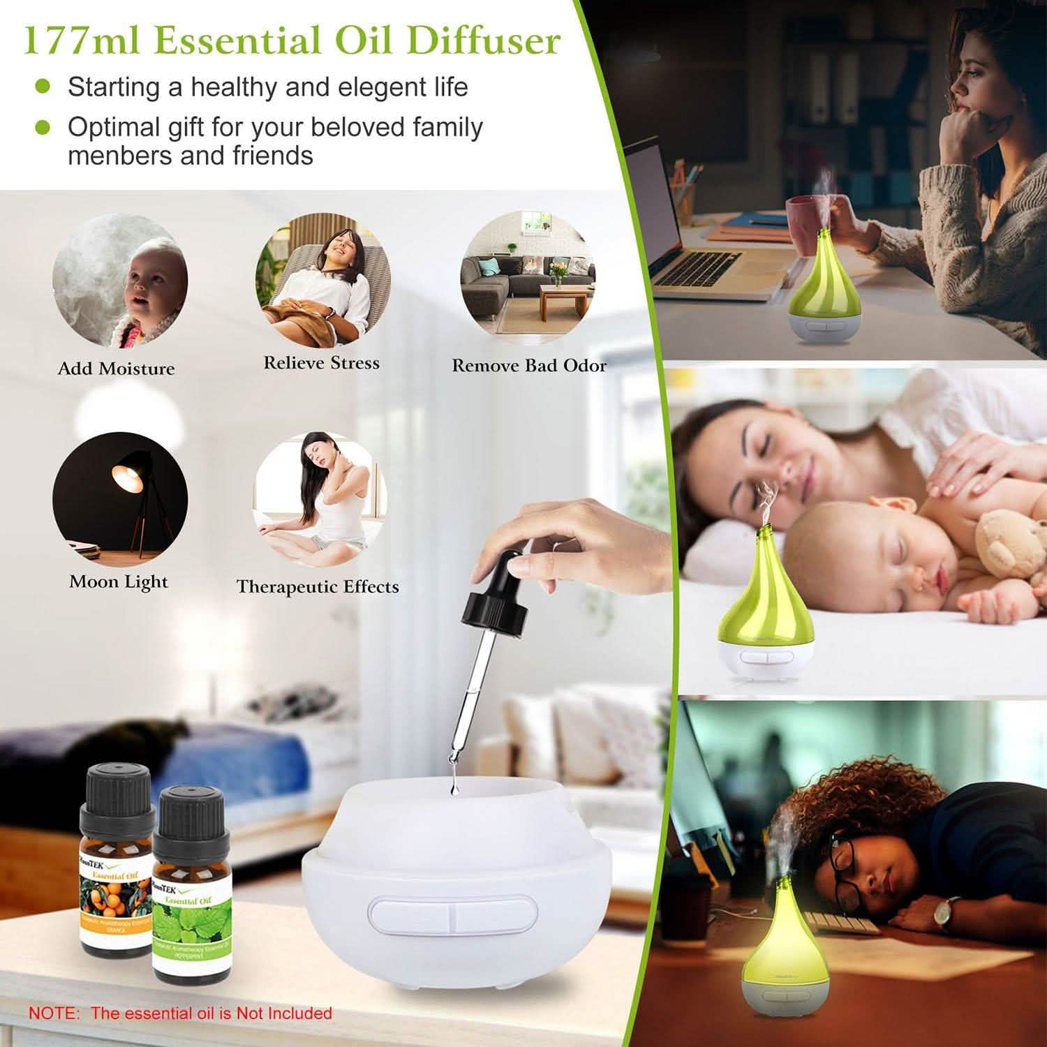 Drop-Shaped Cool Mist Humidifier