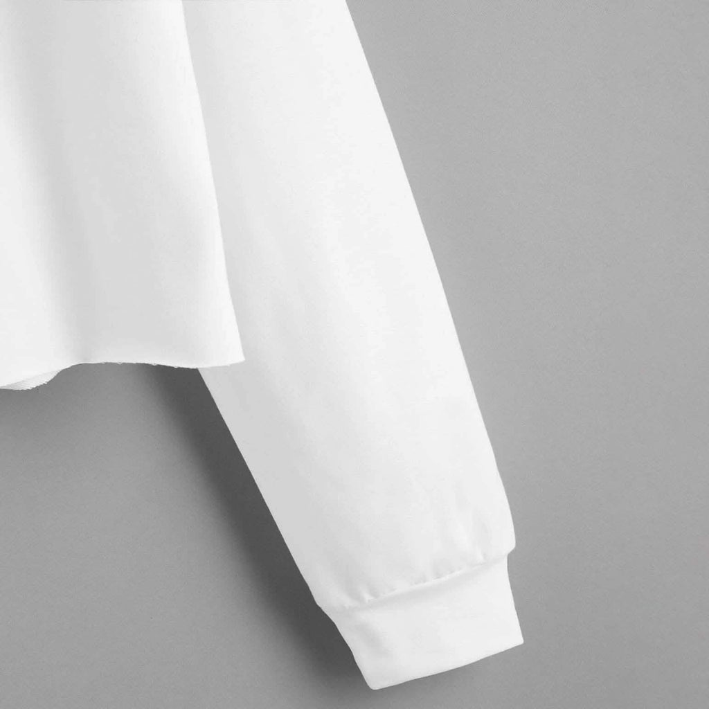 Drop Shoulder Crop Hoodie