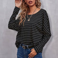 Drop Shoulder Striped Tee