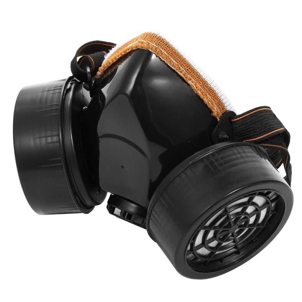 Dual Filter Cartridge Respirator Mask with Goggles