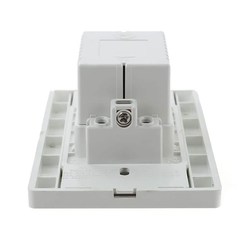 Dual Plug Electric Wall Socket Adapter 2 Usb Port Outlet Panel Switch