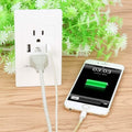 Dual Plug Electric Wall Socket Adapter 2 Usb Port Outlet Panel Switch