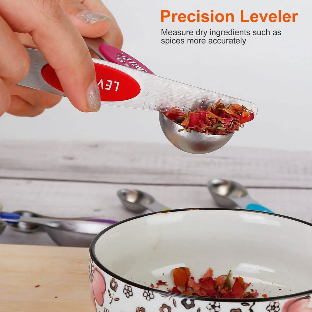 Dual Sided Magnetic Measuring Spoons