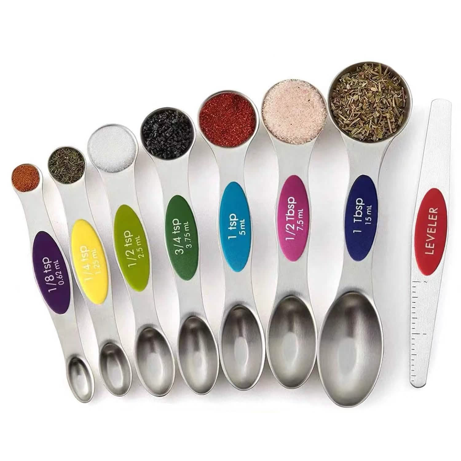 Dual Sided Magnetic Measuring Spoons
