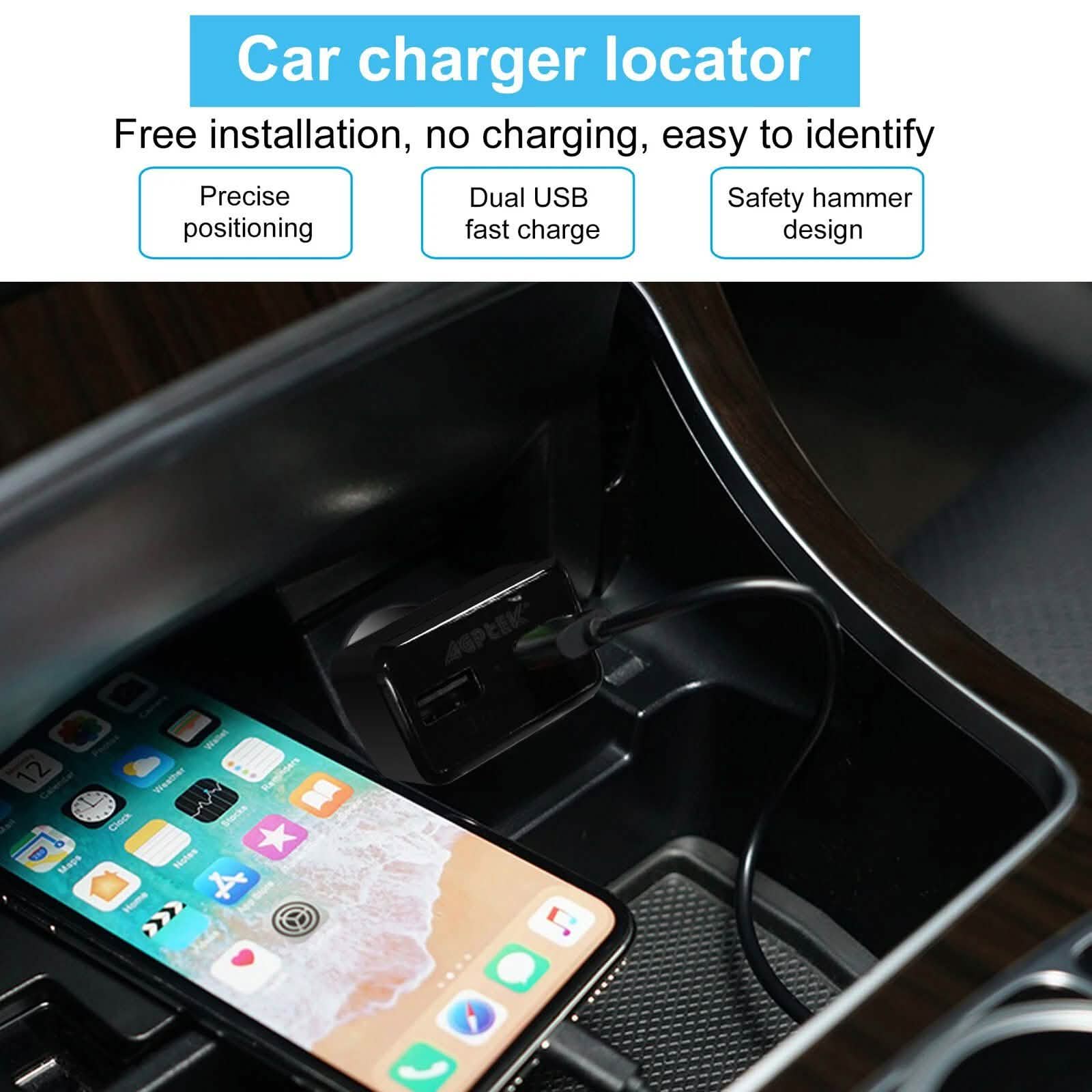 Dual USB Car Charge GPS Tracker GSM SIM Realtime GPRS Vehicle Tracking Security