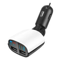 Dual USB Car Charger with Low Voltage LED Display