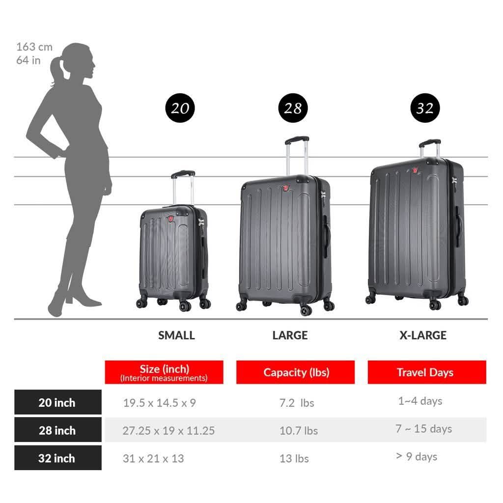 DUKAP Intely Hardside Spinner Luggage