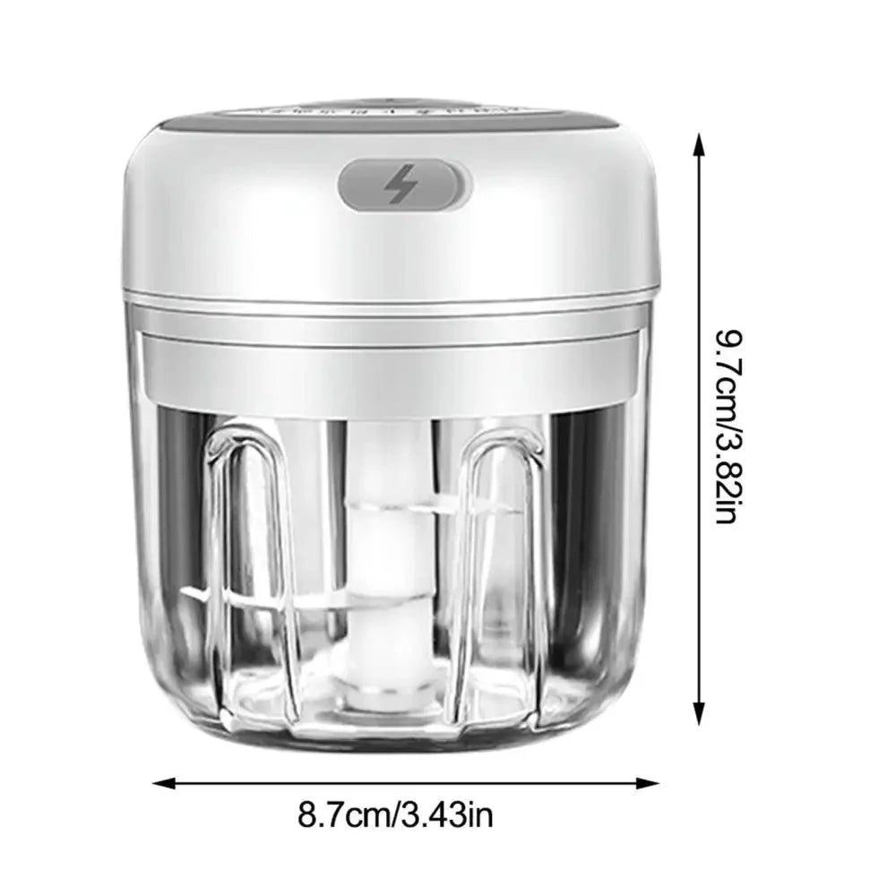 Durable Electric Food Crusher Mini Garlic Press Garlic Crusher Vegetable Chopper For Kitchen Crushed Garlic Crushed Ginger Crushed Chili