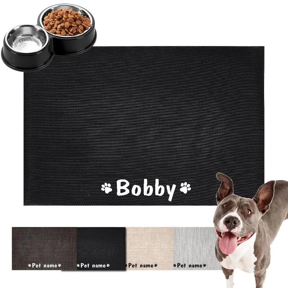 Durable Waterproof Pet Feeding Mat Water Cushion Non- Slip Personalized Pet Mat For Dog Cat Bowl Drinking Feeding Mat