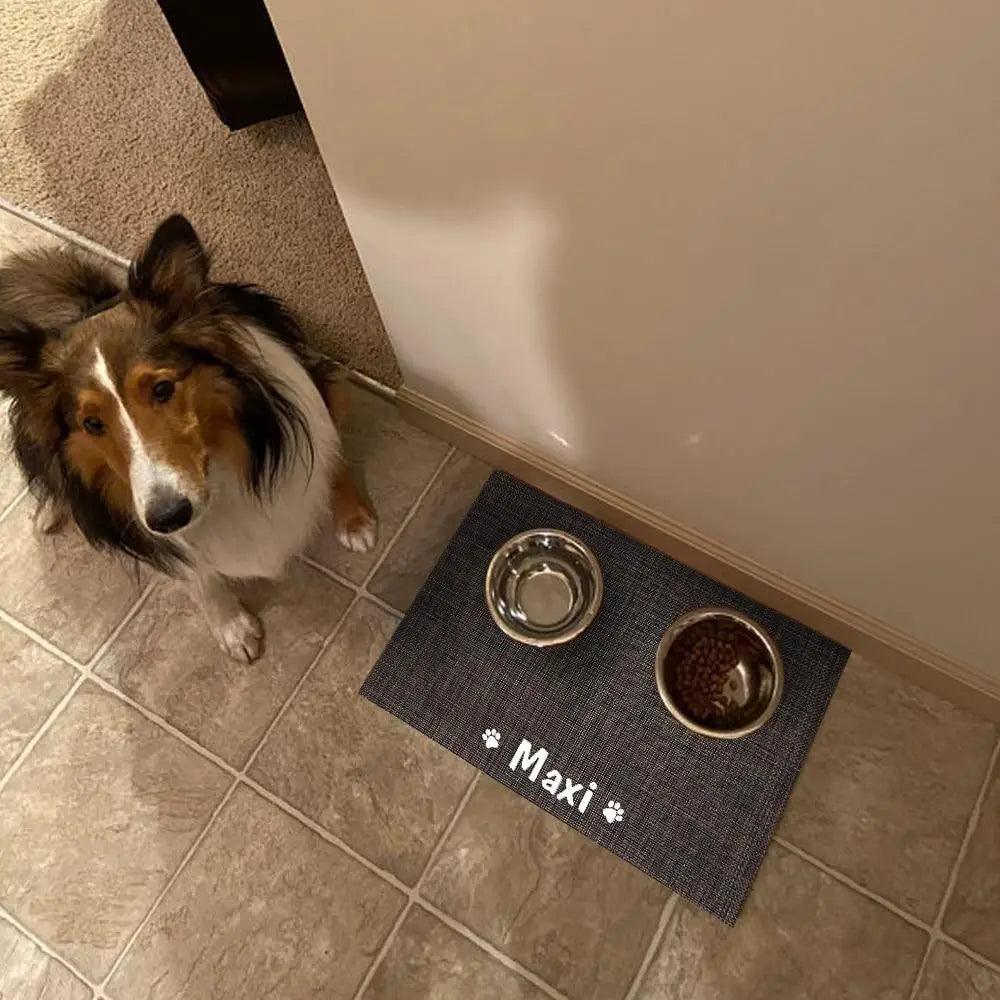 Durable Waterproof Pet Feeding Mat Water Cushion Non- Slip Personalized Pet Mat For Dog Cat Bowl Drinking Feeding Mat