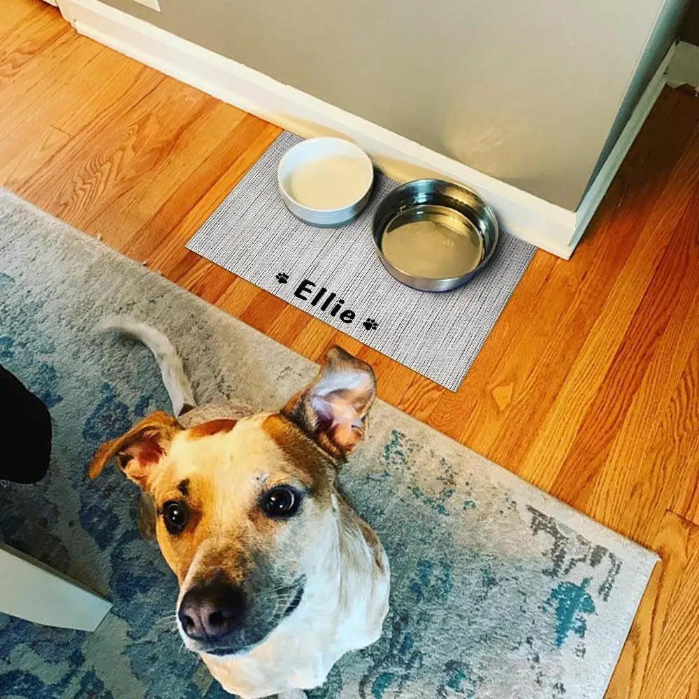 Durable Waterproof Pet Feeding Mat Water Cushion Non- Slip Personalized Pet Mat For Dog Cat Bowl Drinking Feeding Mat
