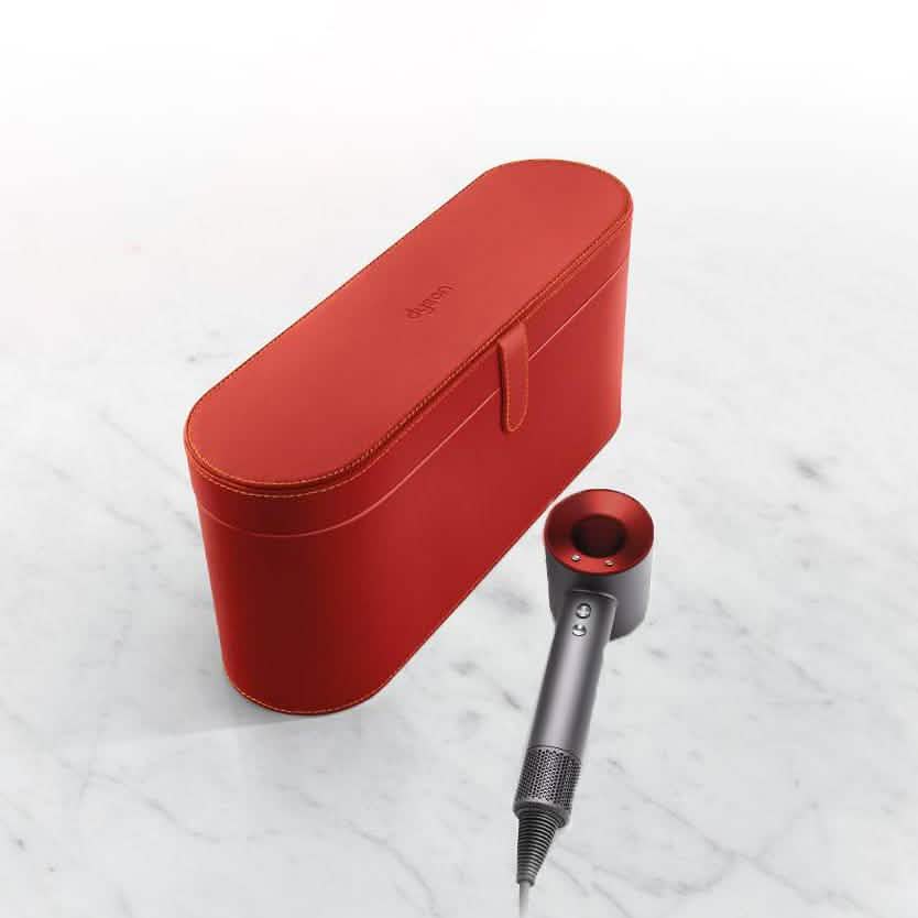 Dyson Supersonic Hair Dryer Original Leather Anti-Scratch Organizer Travel Gift Case (Refurbished)