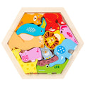 Children's Animal Fruit Creative Three-dimensional Puzzle Puzzle Educational Toys