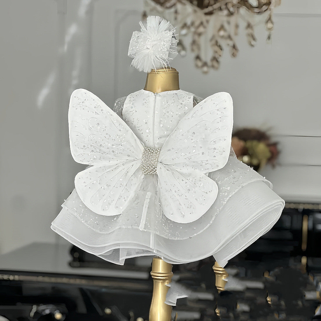 Children's Dress-year-old Girl White Western Style Girl's 61 Princess Dress