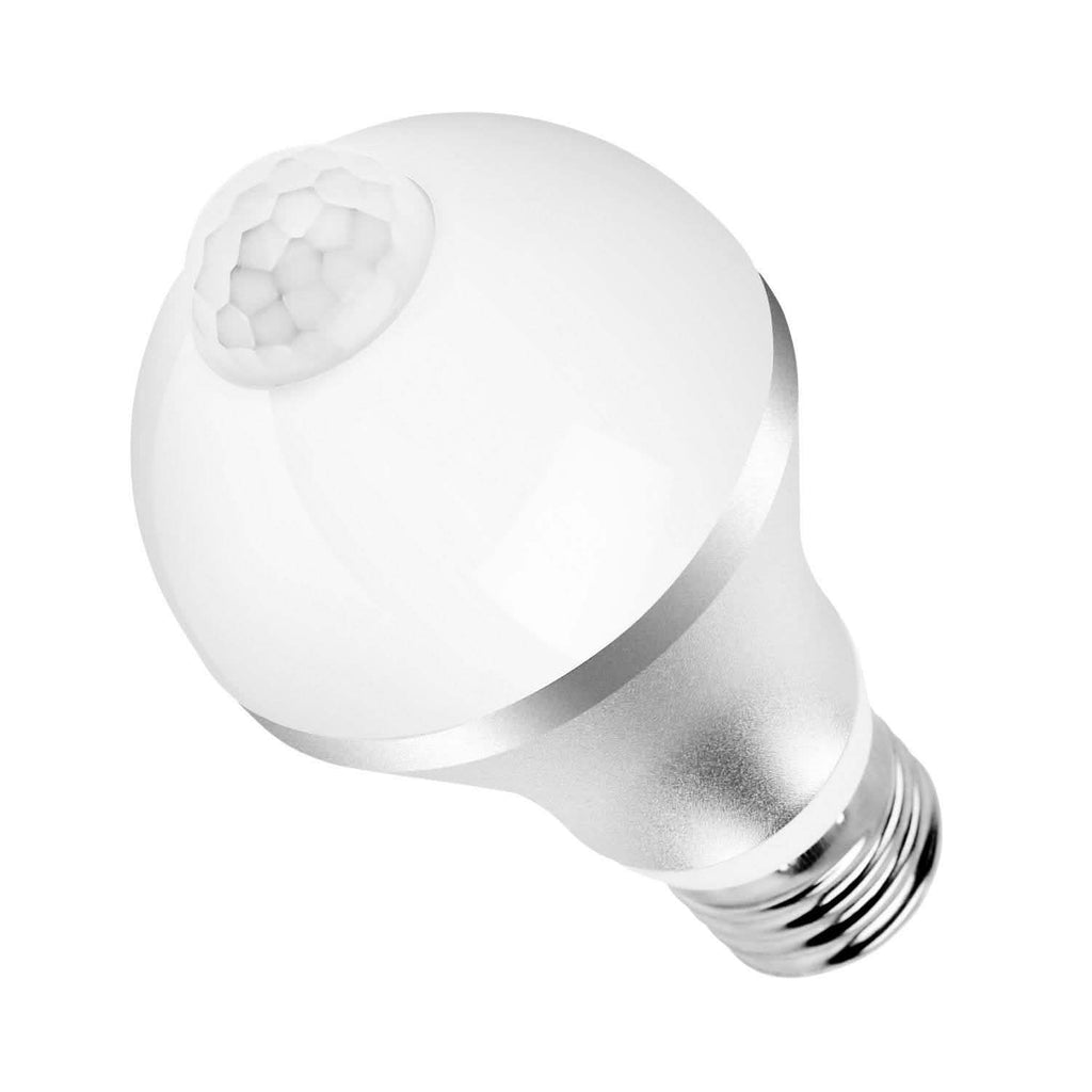 E27 Motion Sensor Light Bulb 1000LM 6500K Dust to Dawn Automatic