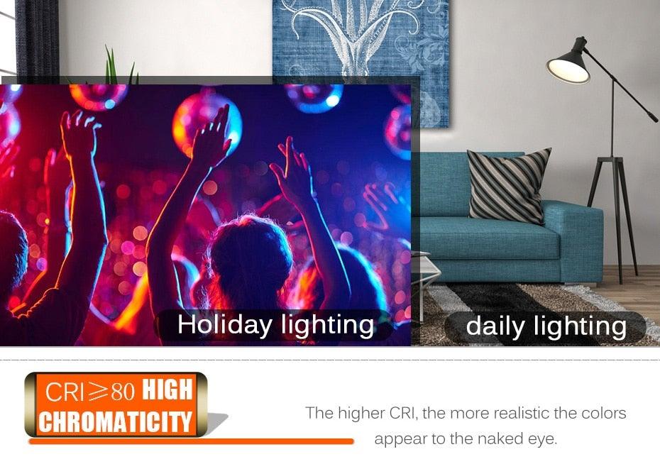 E27 RGB Led Bulb 5W 10W 15W Dimmable 16 Color Changing Magic Bulb GU10 8W AC 220V 110V RGB White IR Remote Control Night Light LED Light Bulb, Color Changing Light Bulb with Remote