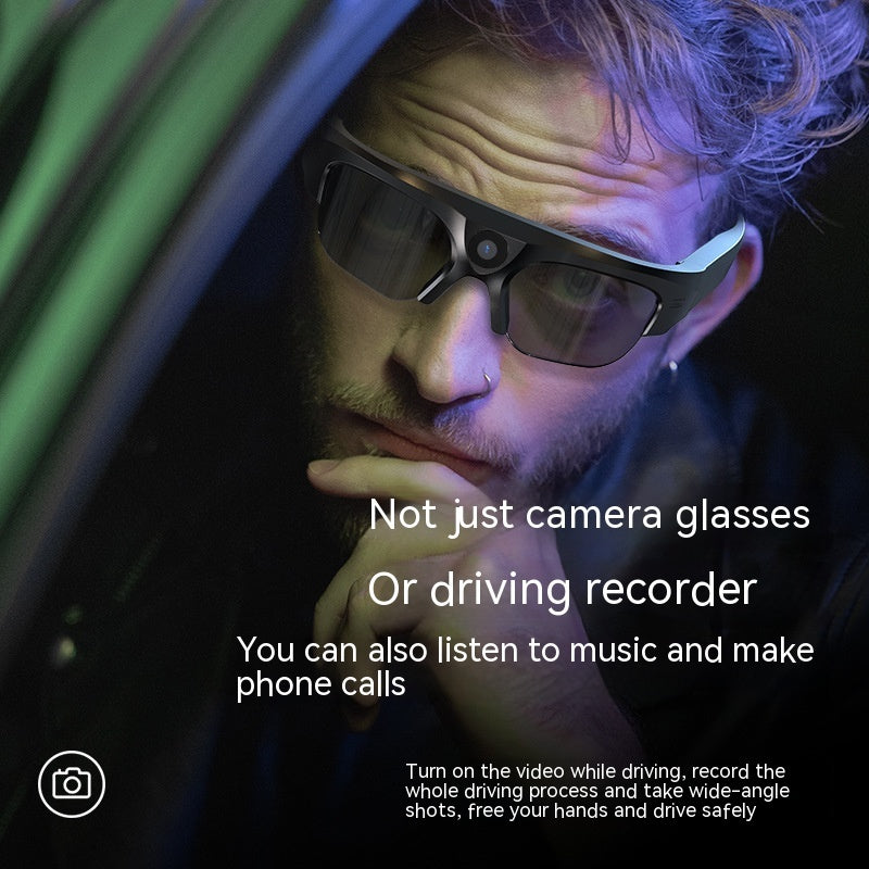 HD Video Recording Smart Glasses with Bluetooth | Hands-Free Calling & Wireless Music Playback for Outdoor & Sports