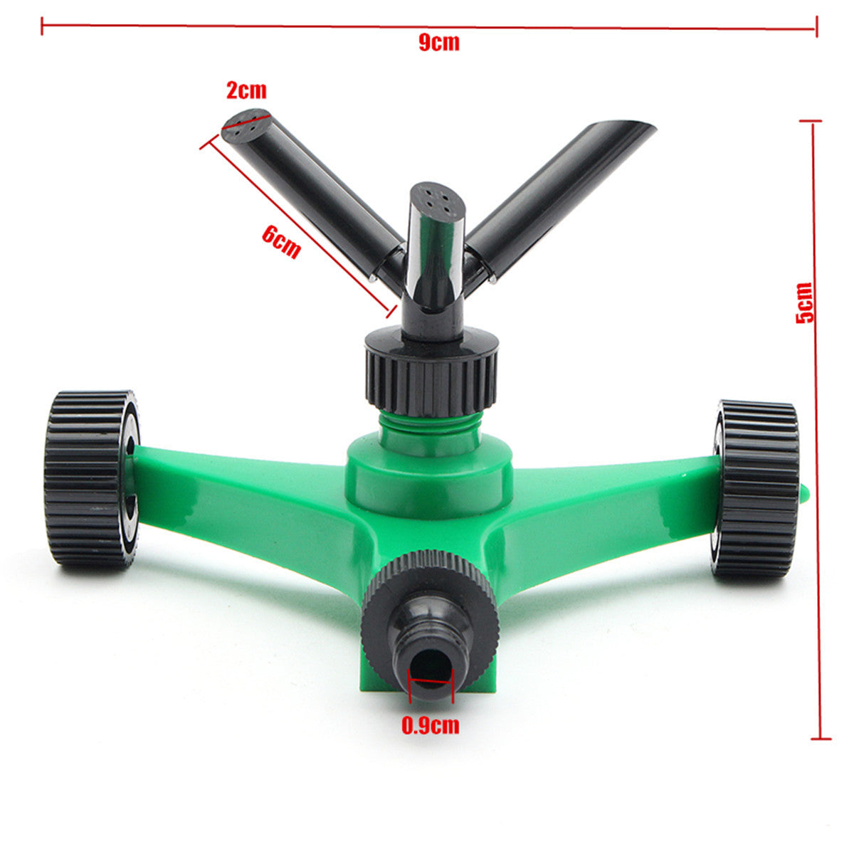 Plastic 360 Degree Automatic Rotating Three-pronged Waterer