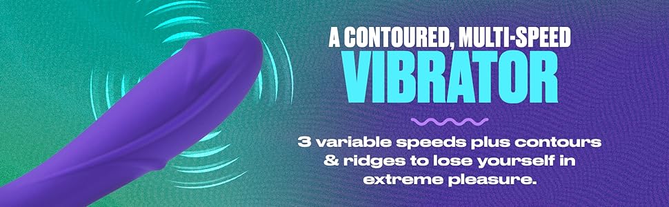 TROJAN Divine Contoured Vibrator Personal Massager Multi-Speed 3 Variable Speeds