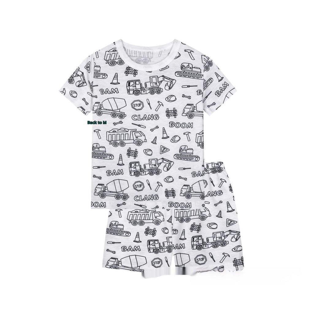 Cotton Children's Loungewear Pajamas Suit