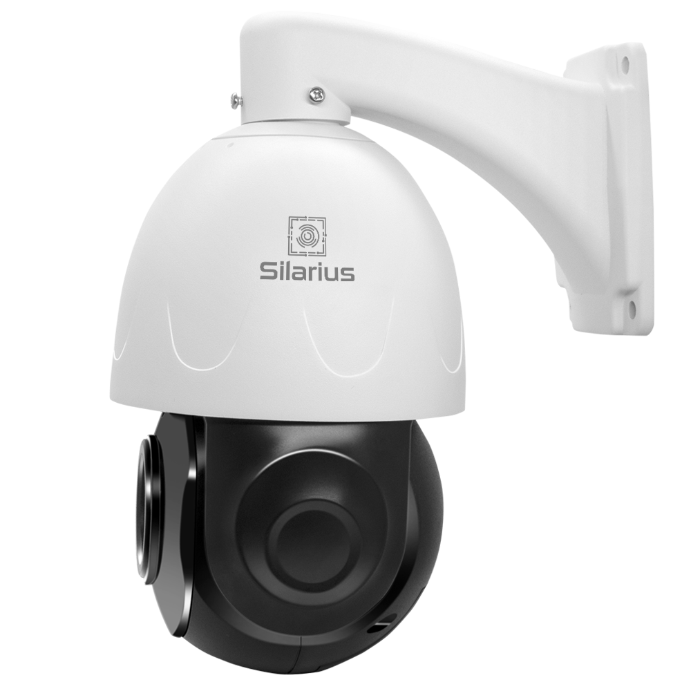 Silarius SIL-PTZ5MPX30AI 4.5" PTZ 5MP 5-150mm lens, High speed PTZ Dome, AI X30 Optical Zoom Outdoor Camera, built in Mic, ONVIF(NDAA Compliant)