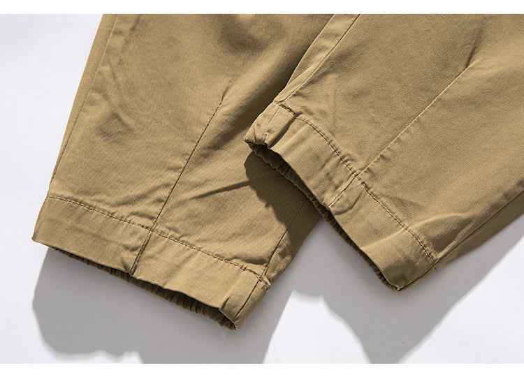 Plus Size Men's Casual Trousers With Loose Fit