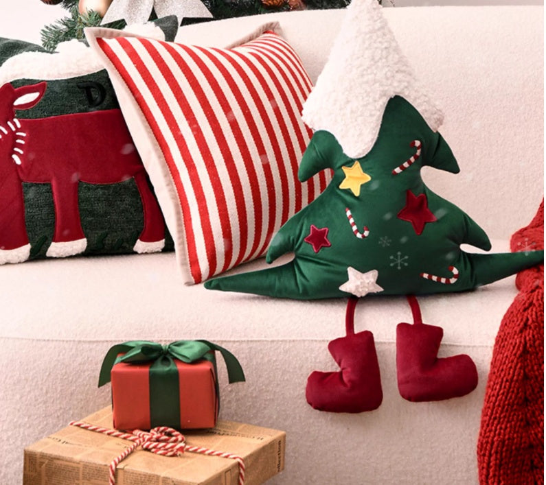 Christmas Tree Pillow Special-shaped Sofa Living Room Atmosphere New Year