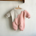 Baby Bodysuit With Fleece Lining Extra Thick Warm Romper