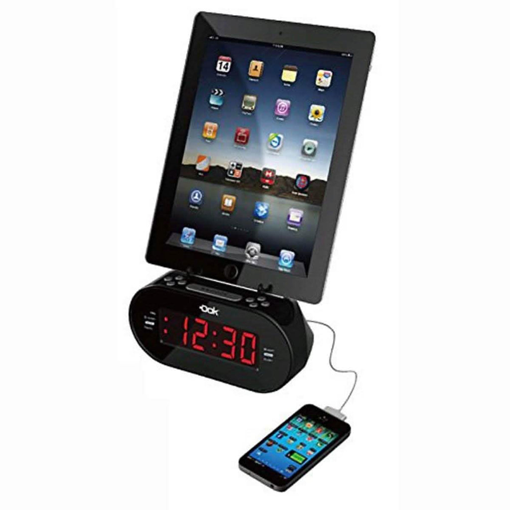 Easy Dok Alarm Clock with Universal Smart Phone Cradle