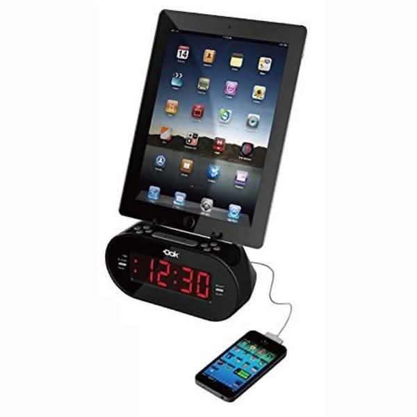Easy Dok Alarm Clock with Universal Smart Phone Cradle
