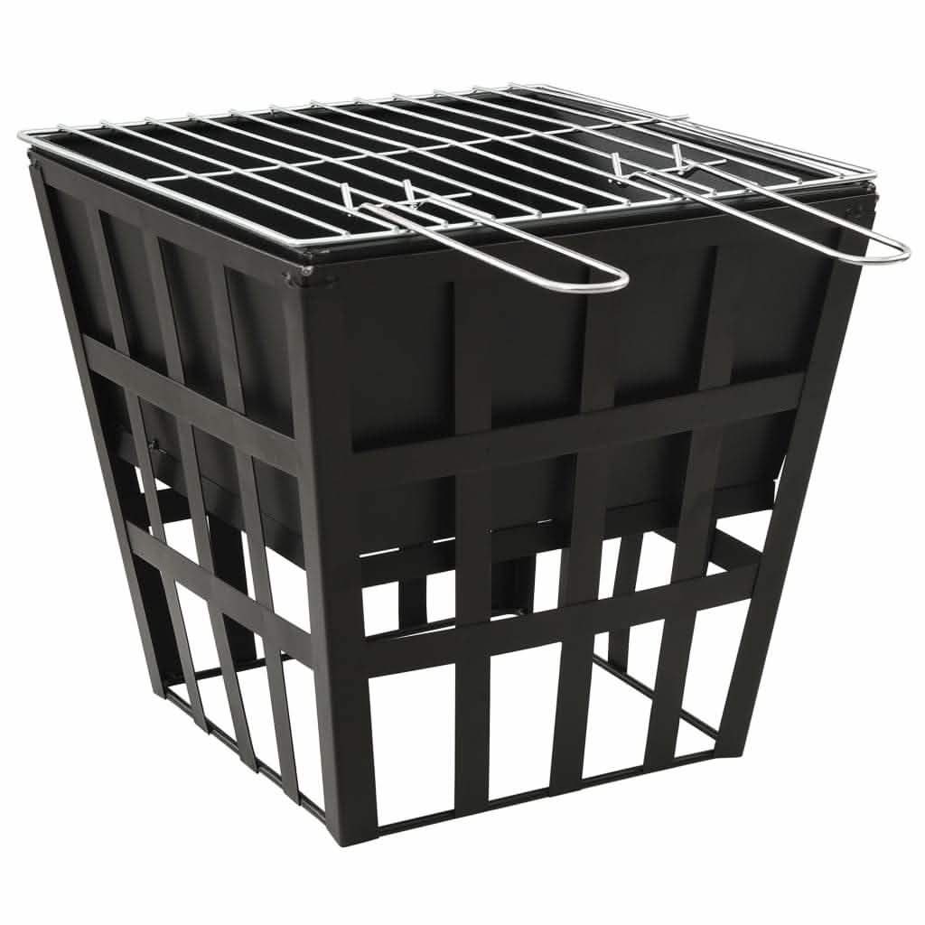 EBTOOLS 2-in-1 Steel Fire Pit and BBQ
