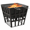 EBTOOLS 2-in-1 Steel Fire Pit and BBQ