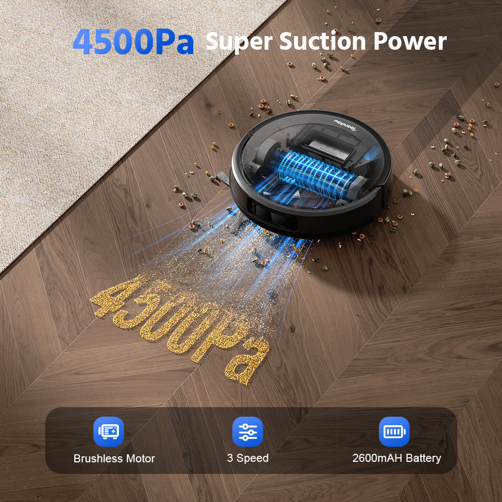 Robot Aspiradora Floor Cleaning Robot With Self-Emptying Dustbin Mopping LDS Laser Smart Robot Vacuum Cleaner