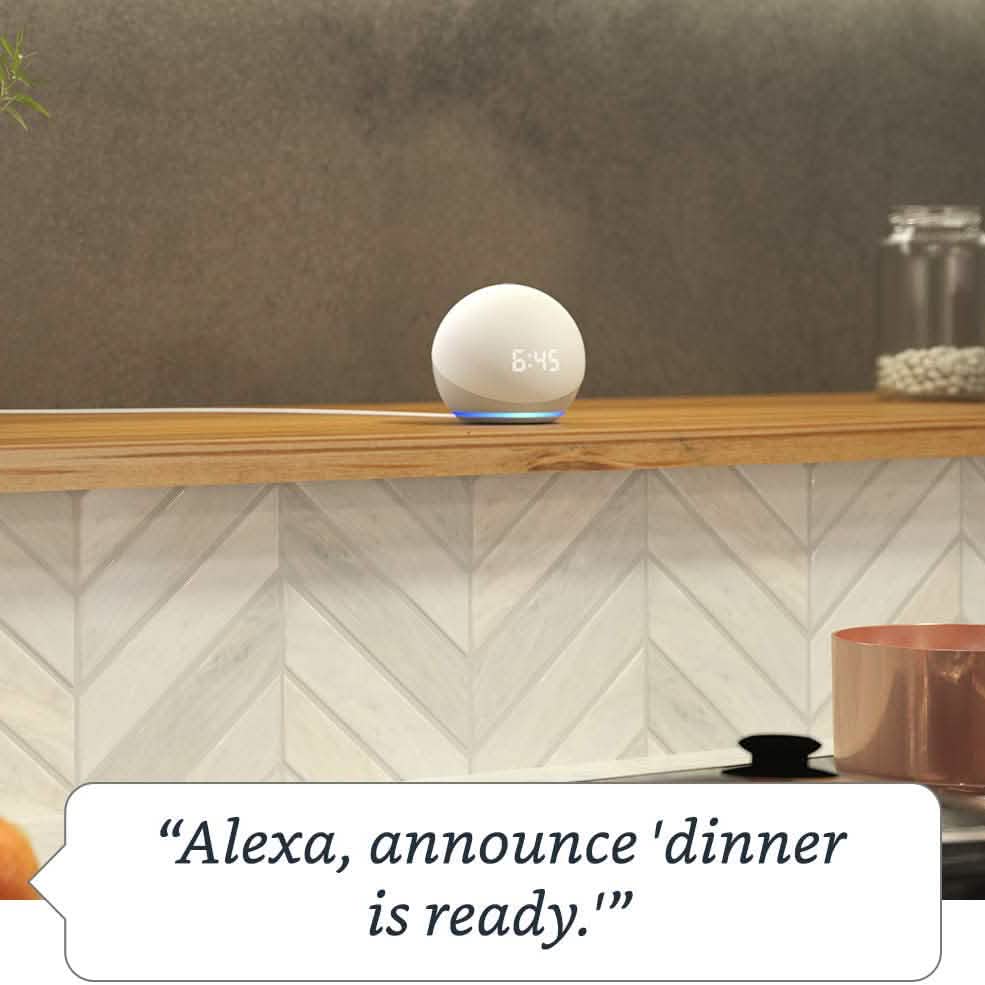 Amazon Echo Dot 4th Gen Smart speaker with clock and Alexa